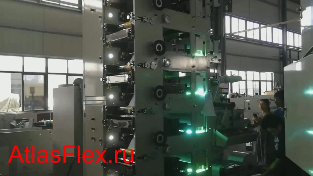 Флексографическая печатная машина hyflexo 61000 Video