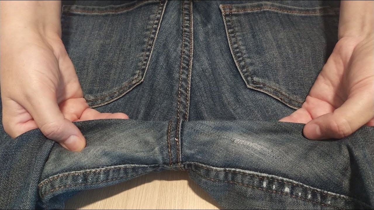 Как красиво зашить штаны