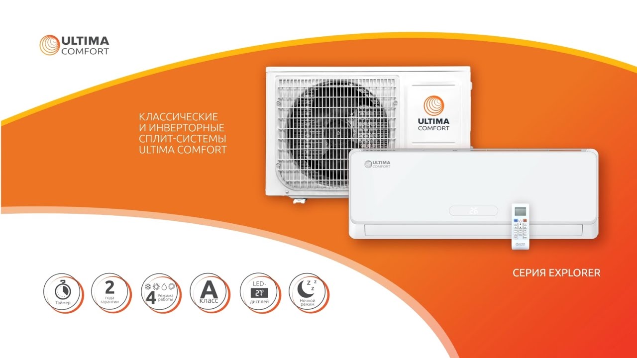 сплит-система ultima comfort ecl-07pn.