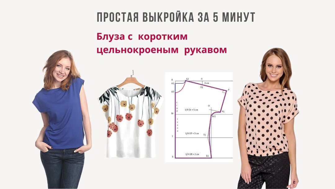 блузка начинающих. моделирование блузки. выкройка блузона со спущенным рукавом. лекала для пошива блузки. выкройка блузки.