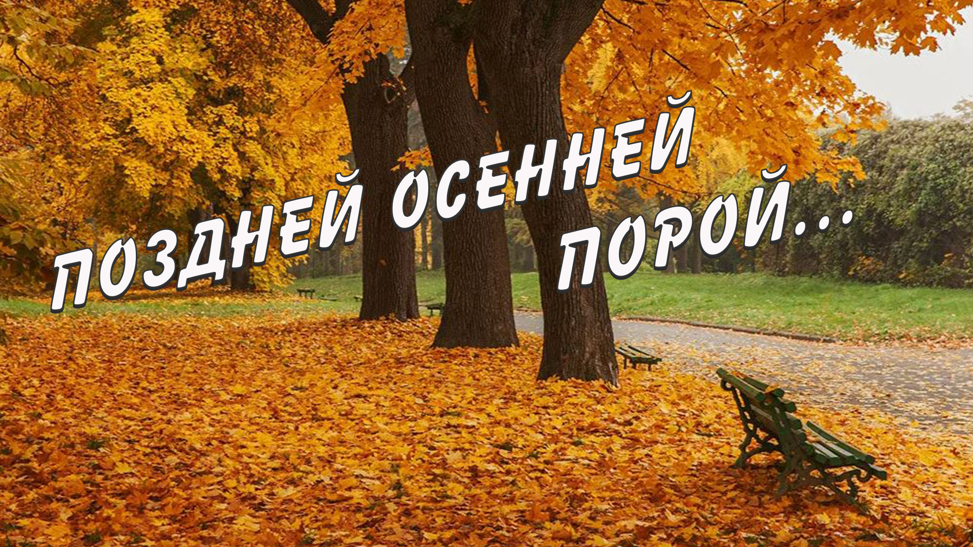 Песня поздней осенней порой. Такую осень я не забуду.