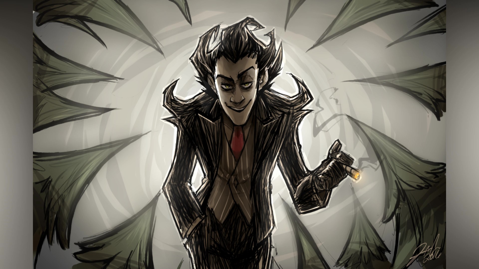 Skin don. Don't Starve Уилсон арт. Don t Starve Уилсон. Вилсон Персиваль Хиггсбери. Уилсон Хиггсбери арт.