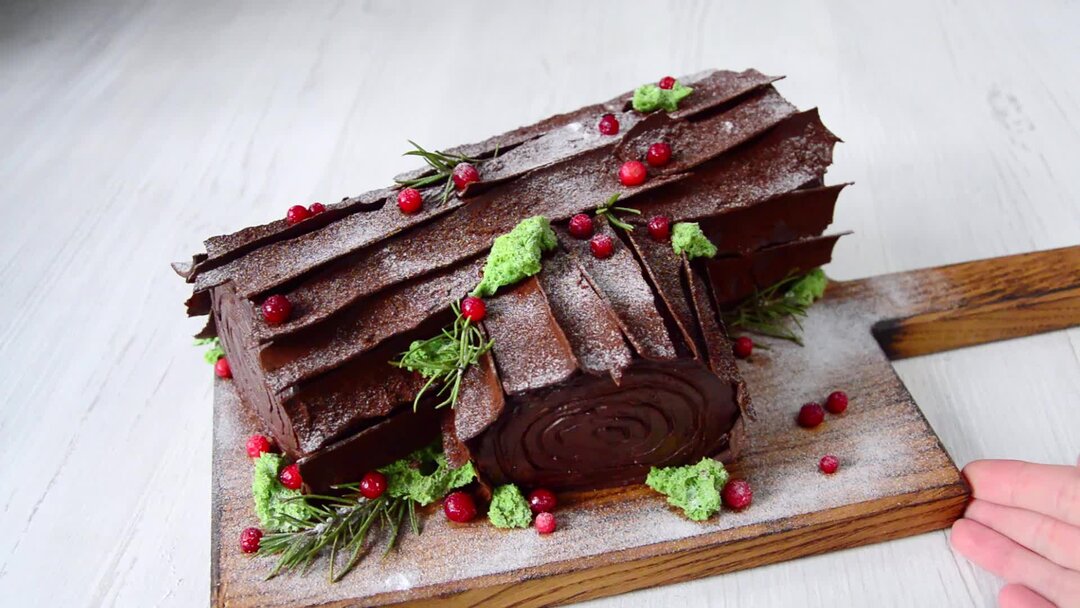 Bûche de noël Рождественское полено