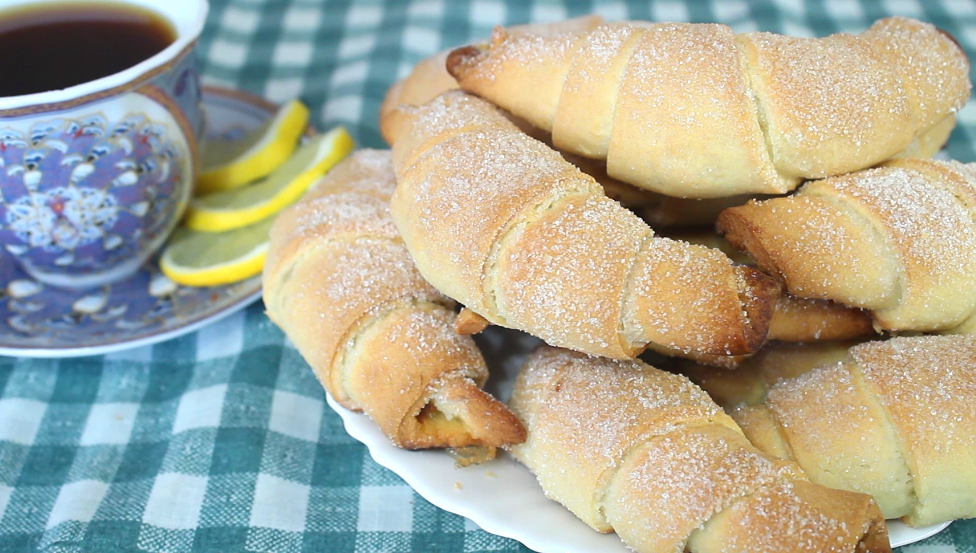 Рогалики со сгущенкой печенье