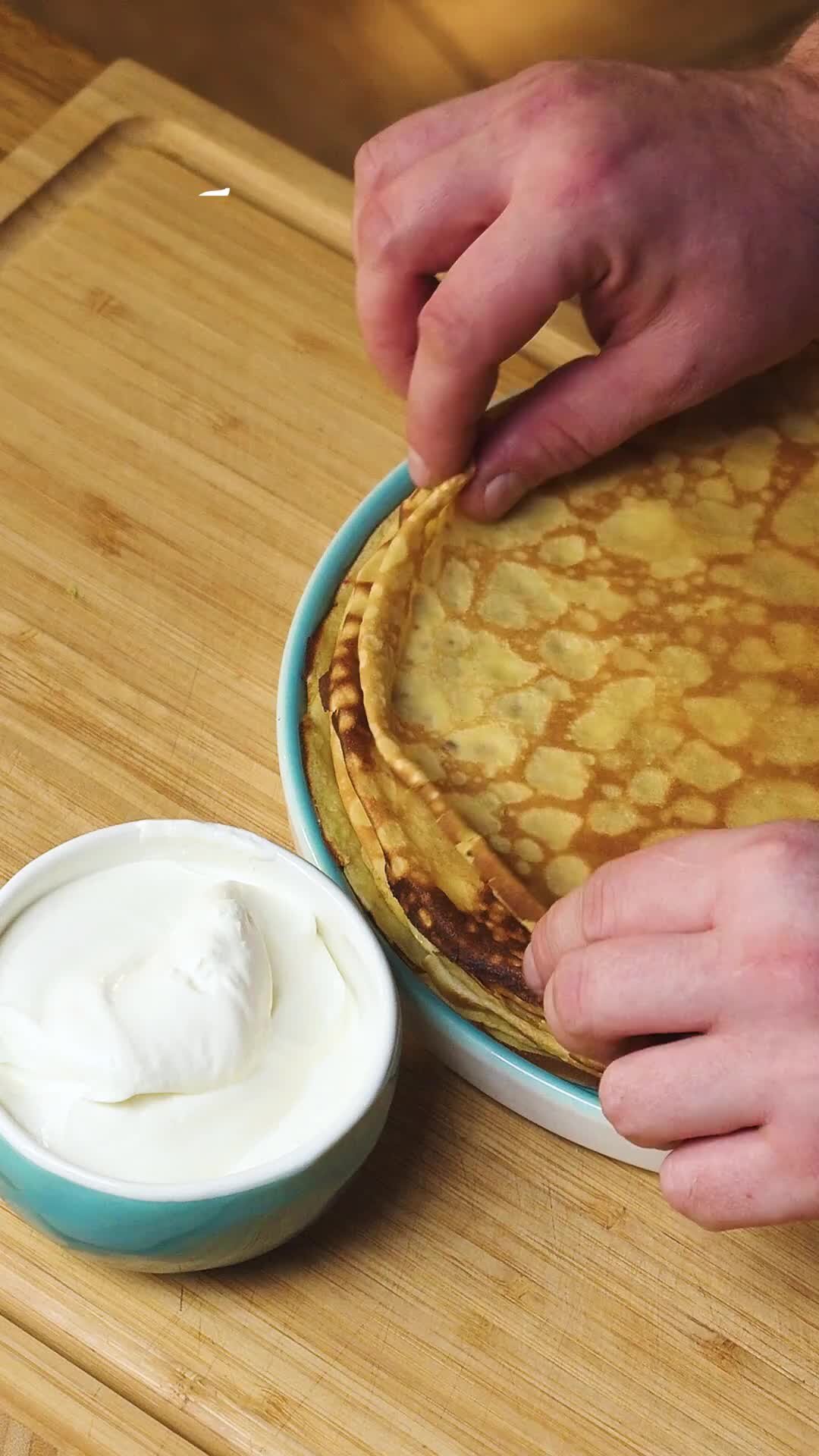 Едим Дома» с Юлией Высоцкой | Вкусные блинчики на молоке и воде | Дзен