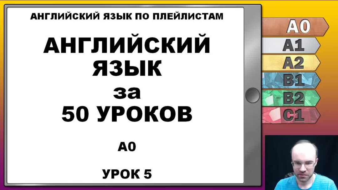 Английский язык с нуля за 50 уроков A0 Английский с нуля Английский для ...