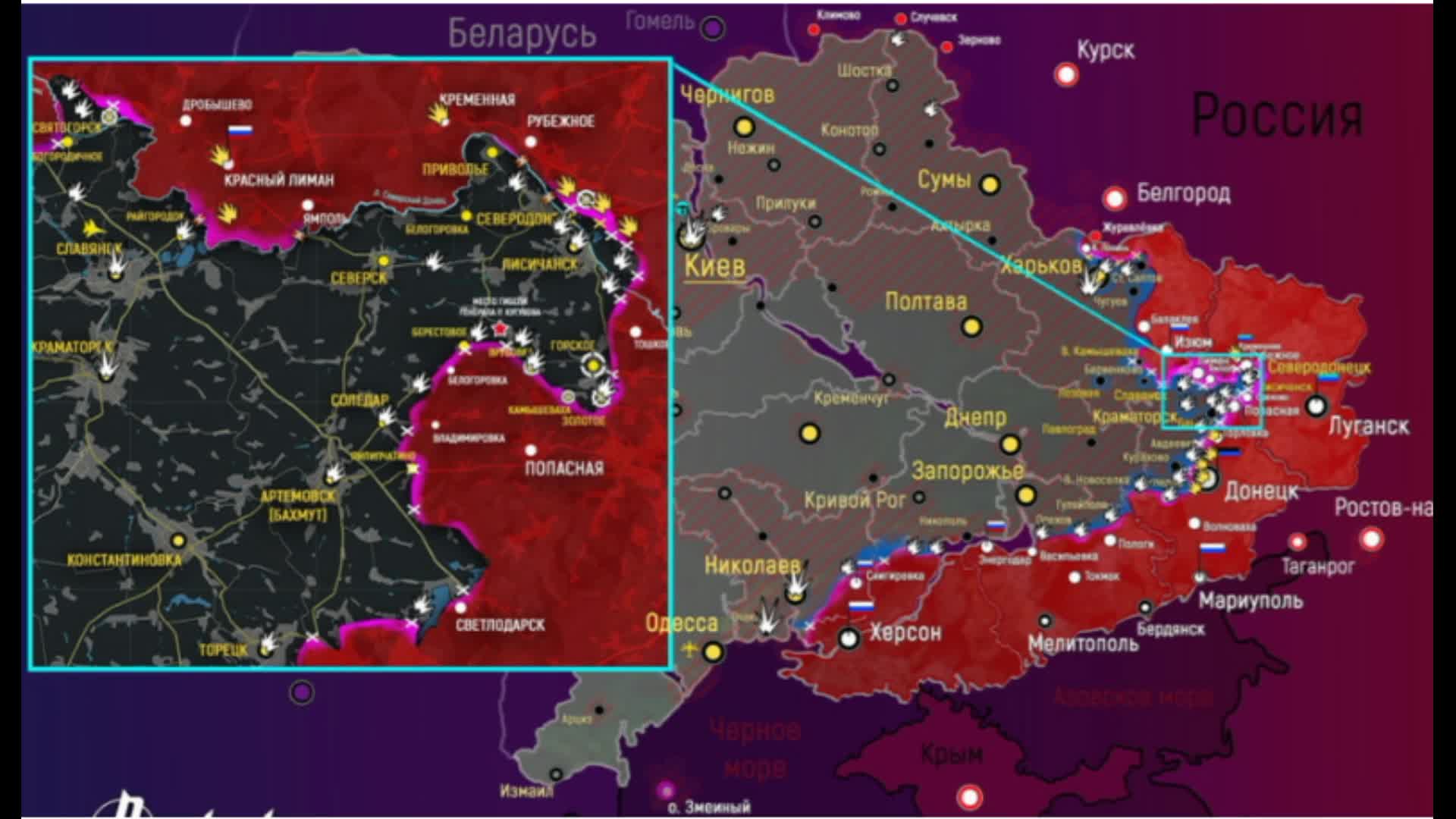 Карта днр сколько осталось освободить