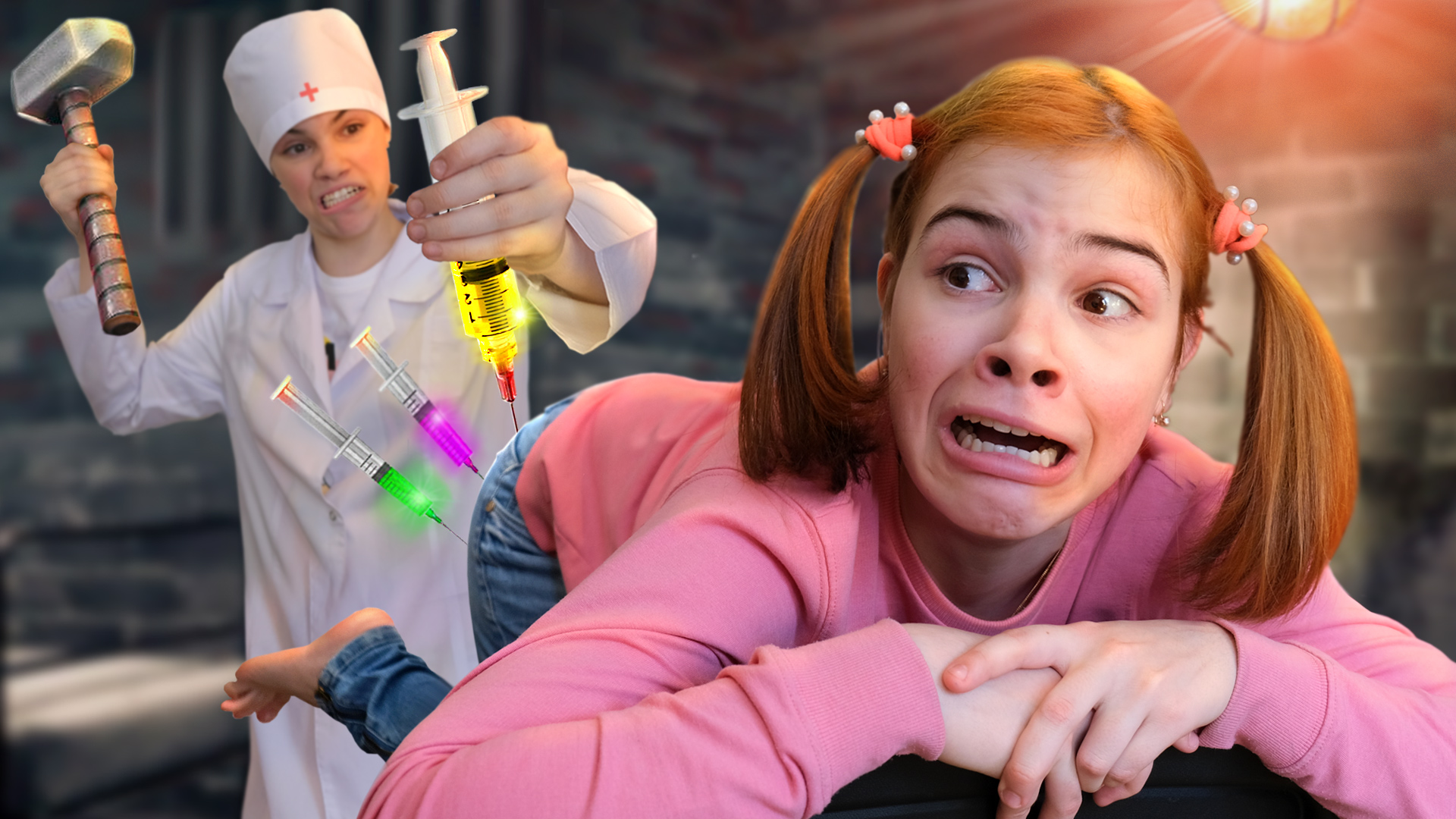 доктор с клизмой. даша юрьевна пранки. вредина и старшая клизмы. укол в ягодицу детям в больнице. мультик про клизму.