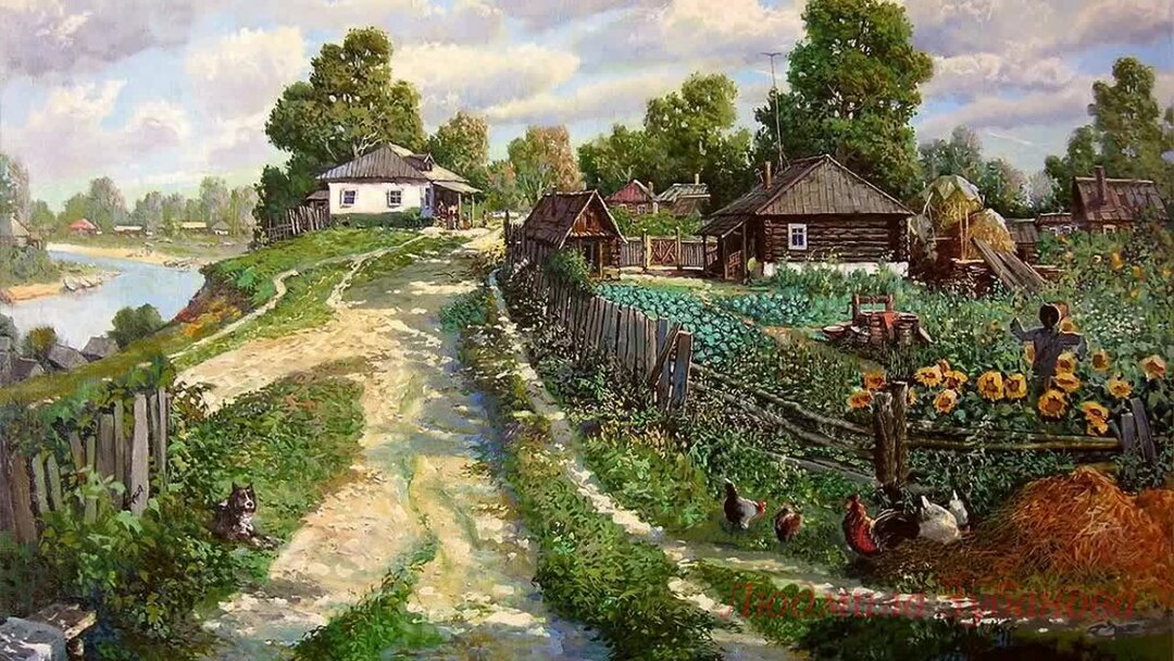 Вятский хутор. Вид на деревню. Деревня чьими. Сельский туризм в башкирии. Большие острова собинский район.