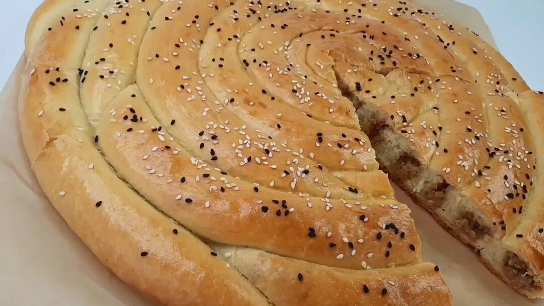 Пирог улитка из теста фило