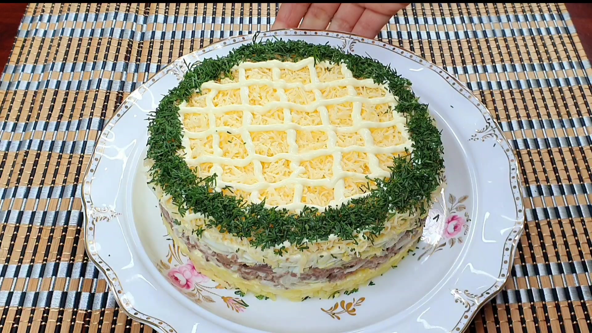 Салат слоеный мужской каприз