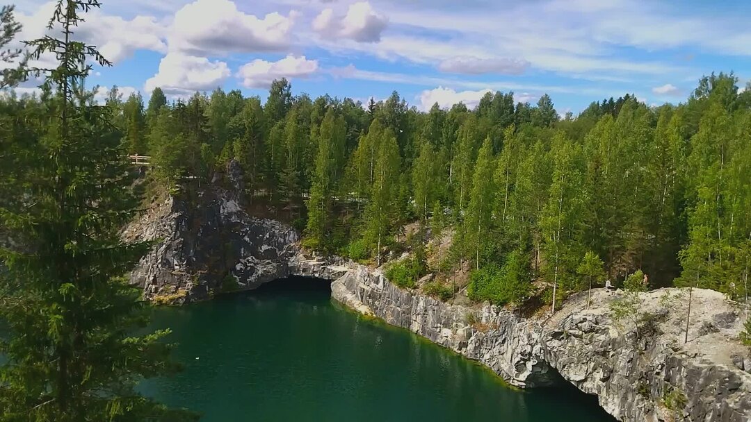 Сортавала горный парк Рускеала ретро