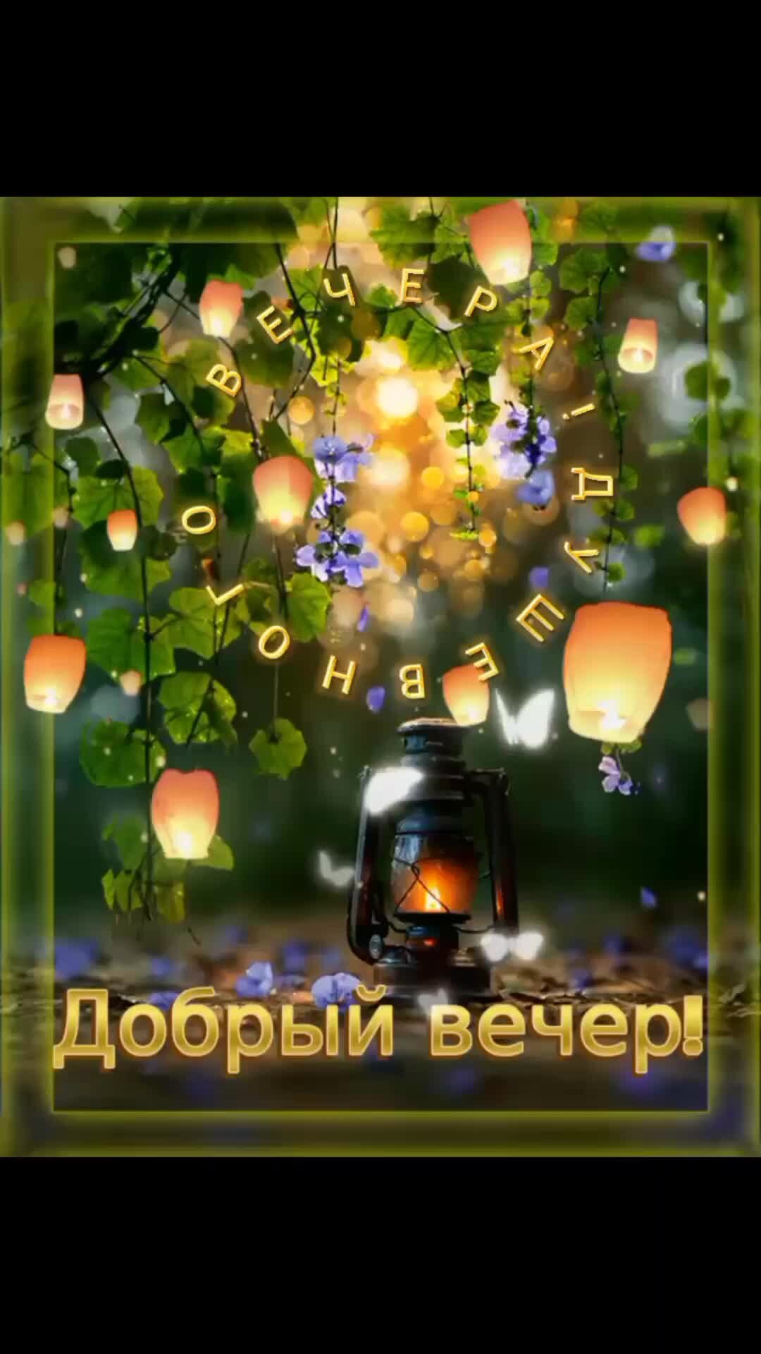 Добрый вечер анимация гиф живые картинки