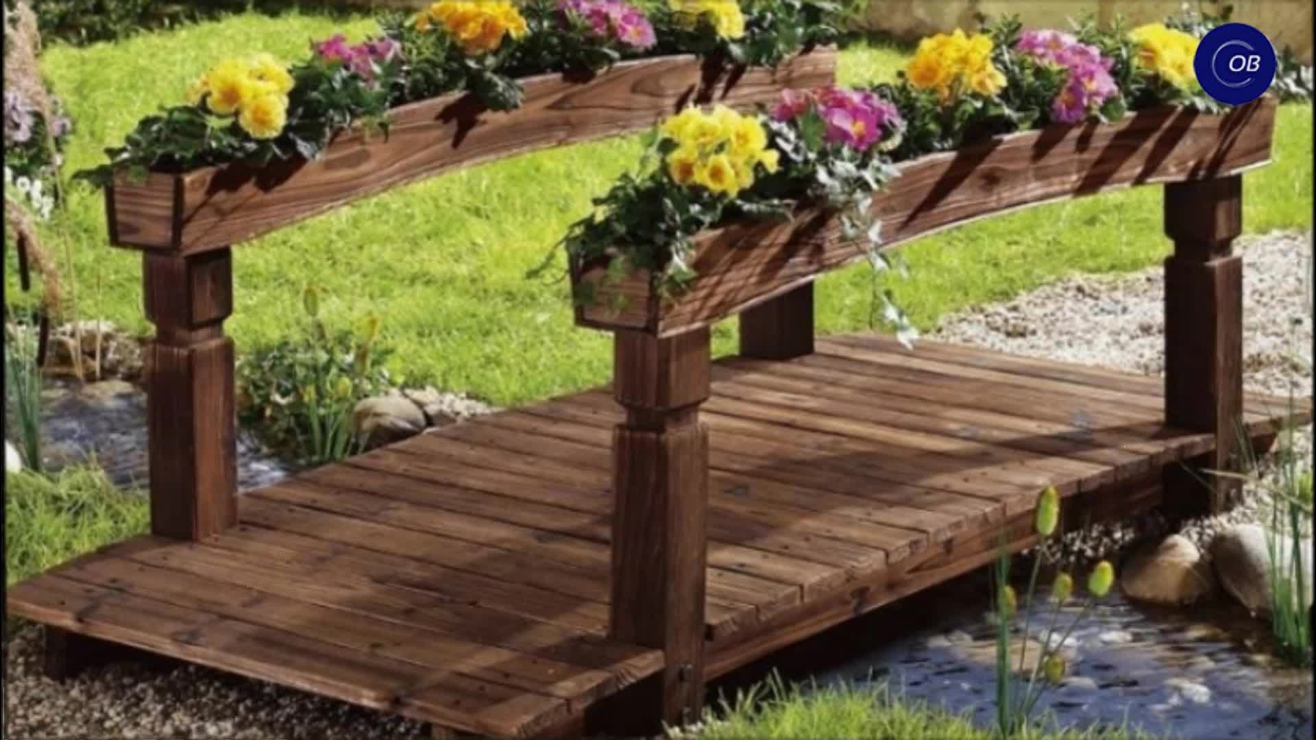 садовая скамейка с клумбами своими руками