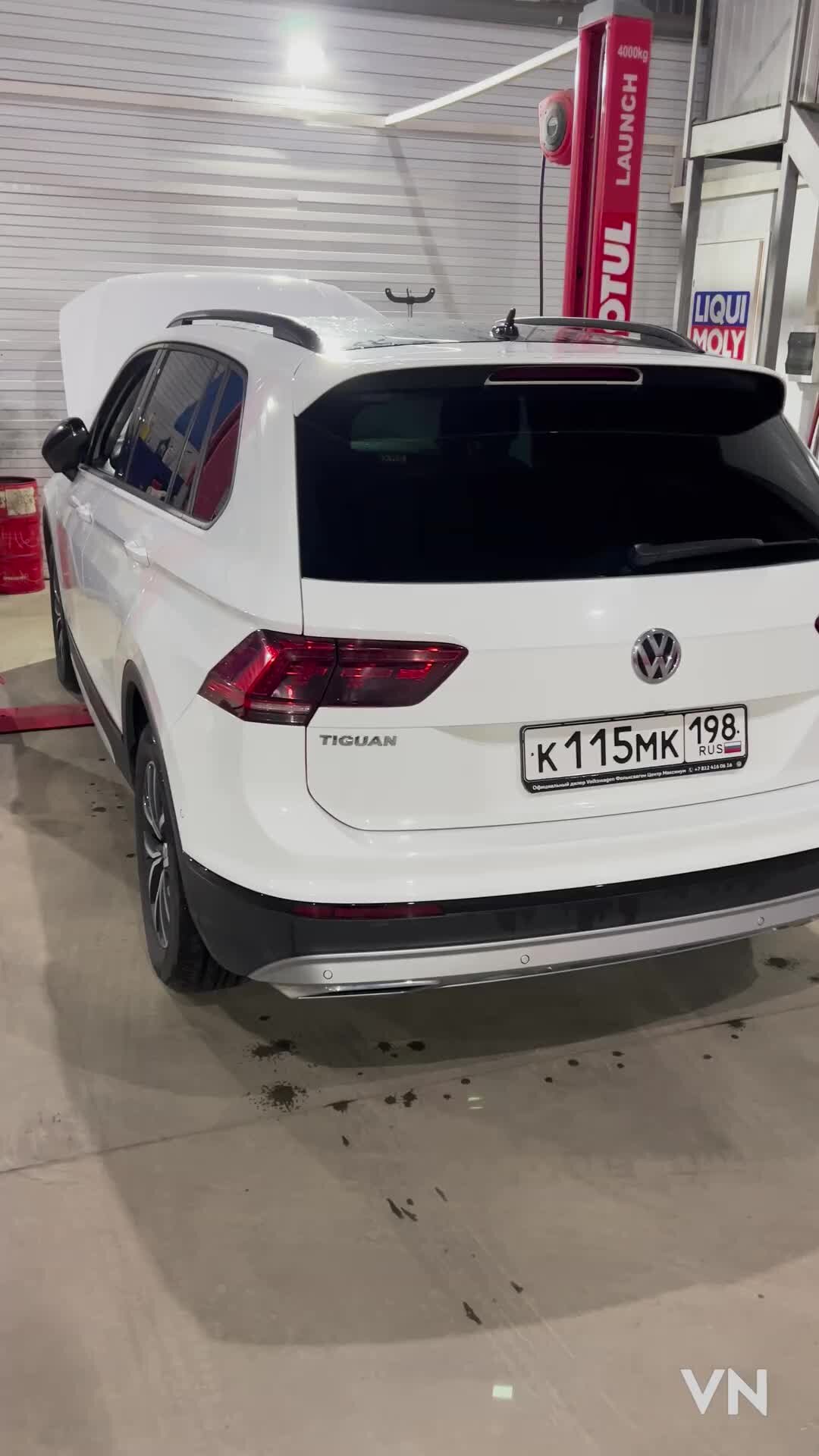 Замена масла в АКПП Volkswagen Tiguan на пробеге км. 09M (TF61SN) Aisin