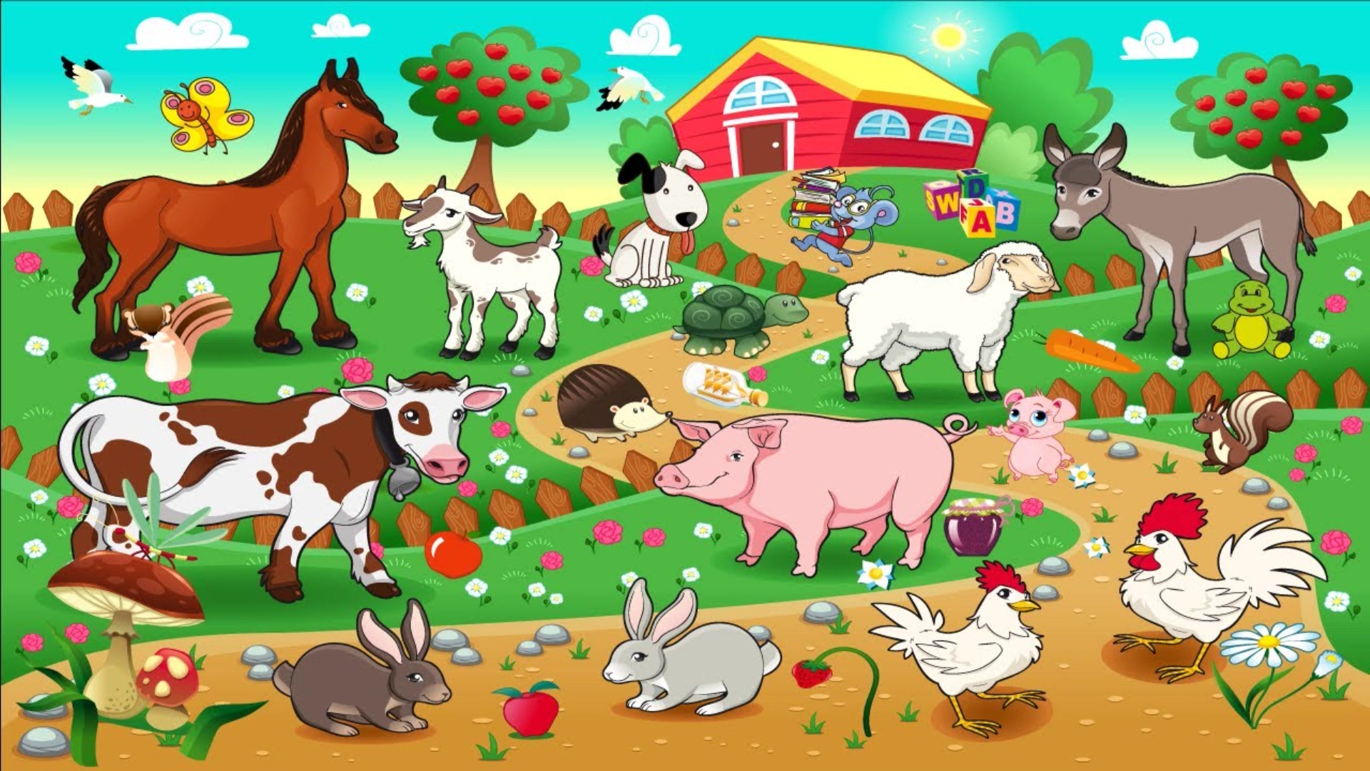 Домашние животные игра дошкольникам. Домашние животные для детей. Животные на ферме. Малыши на ферме. Ферма с животными для детей.
