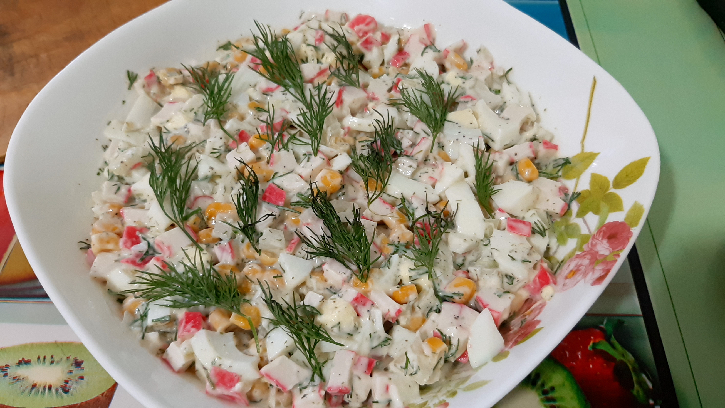 Закуска морковка из крабовых палочек