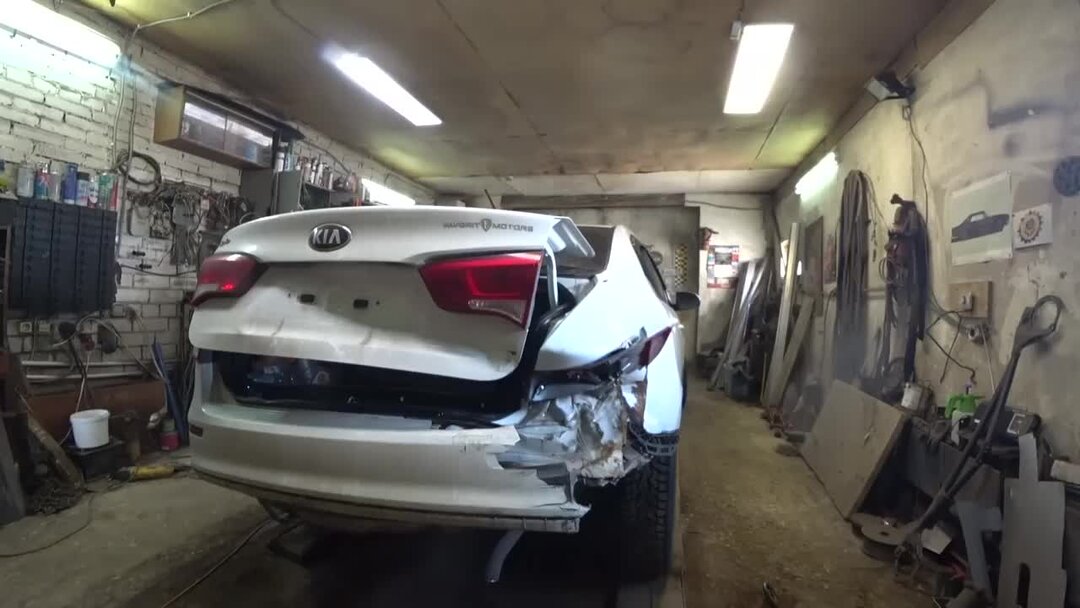 Кузовной ремонт + покраска Киа Рио. Kia Rio Body repair. | Garage 33 ...