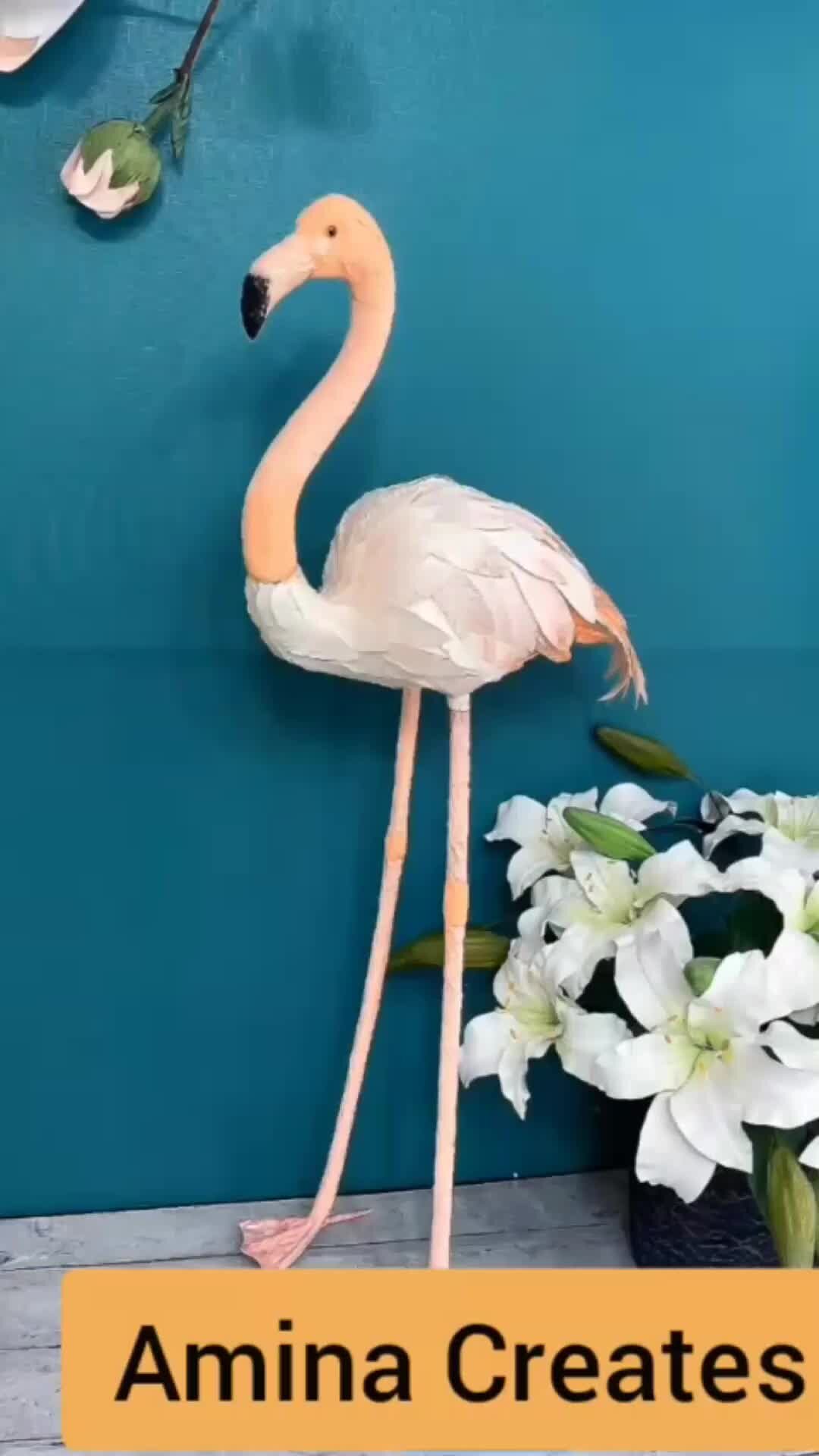 Фламинго из фанеры
