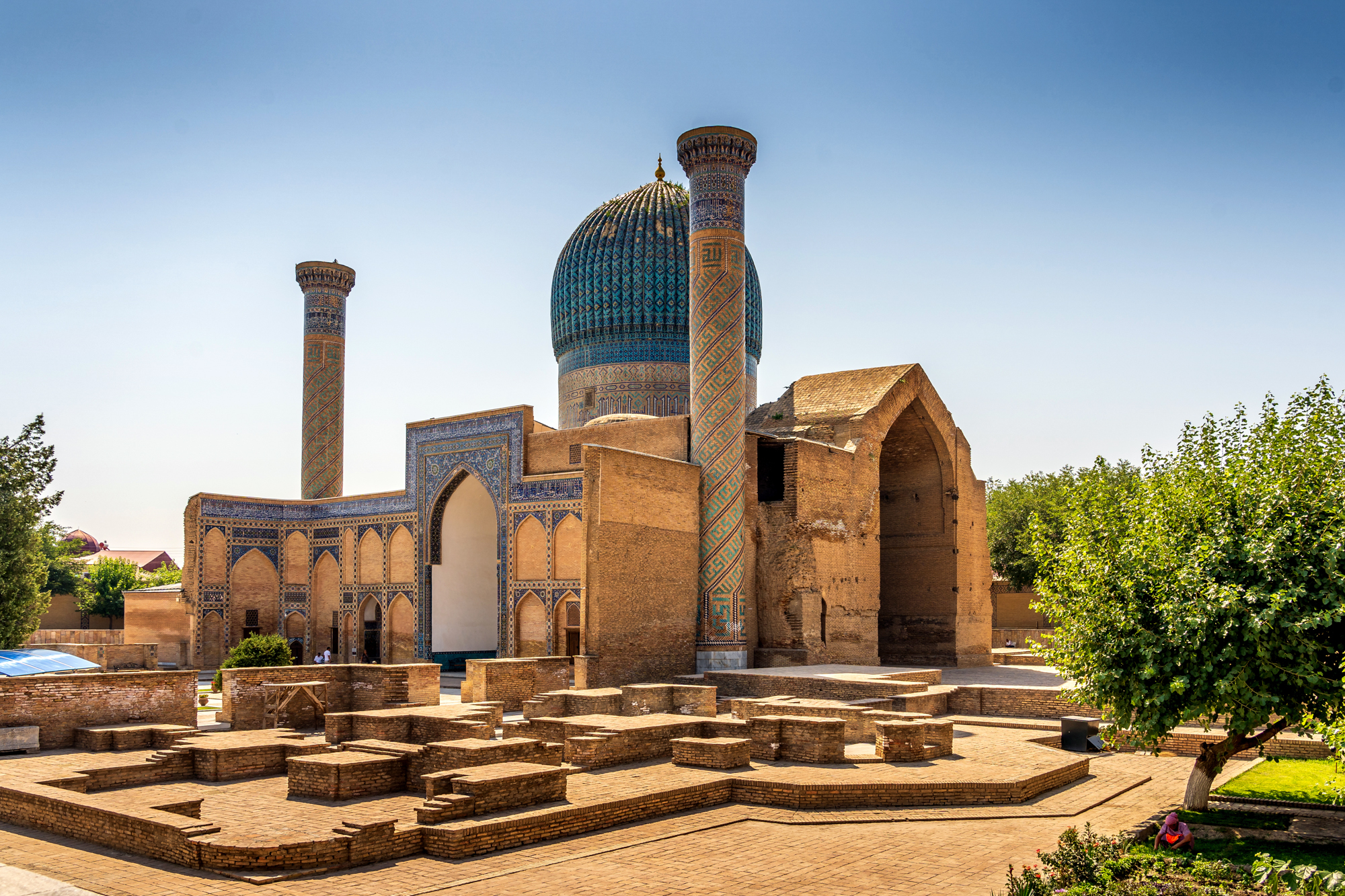 Uzbekistan. Мавзолеи Тамерлан (Самарканд, Узбекистан). Узбекистан мавзолей Тамерлана. Мавзолей Тимура в Самарканде. Усыпальница Тамерлана в Самарканде.