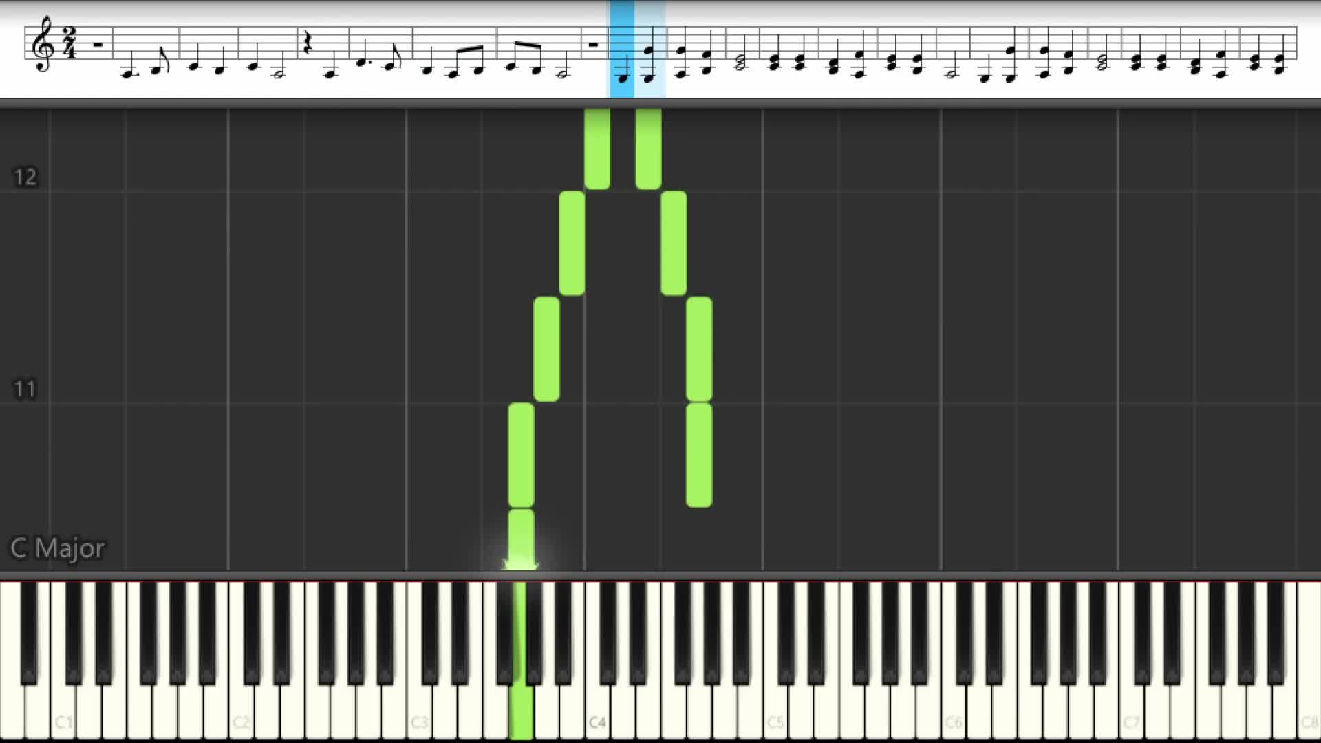 вьюн над водой ноты