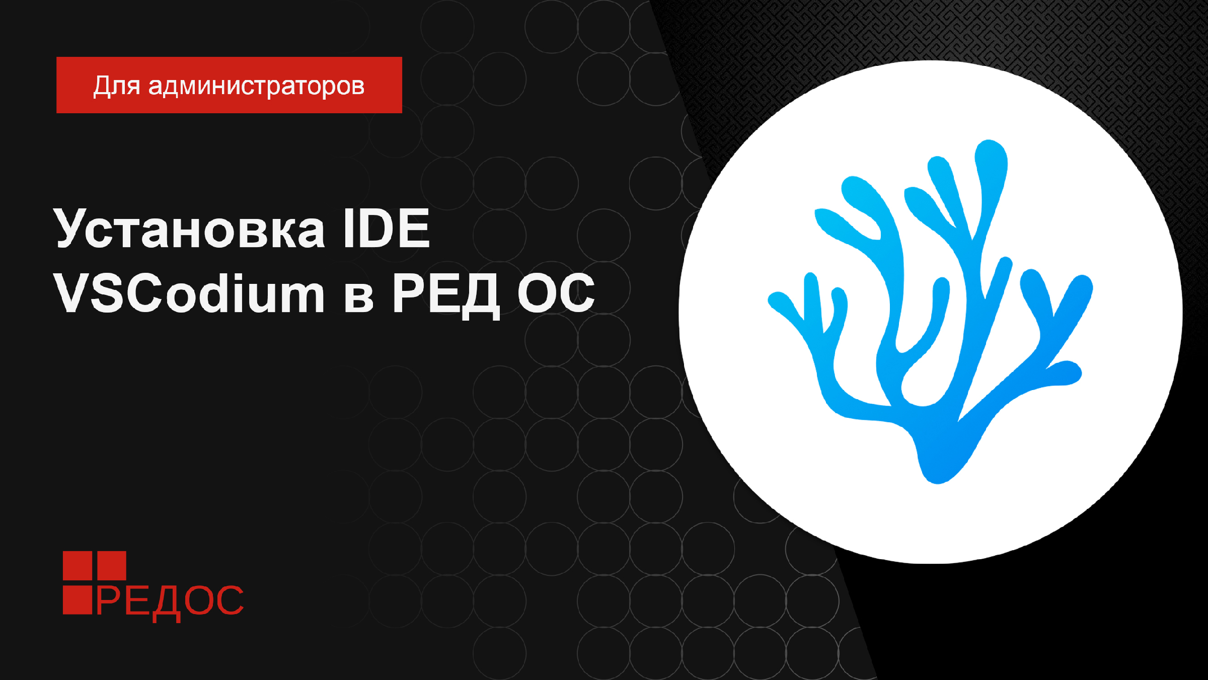 Install ide. Установка Red os. VSCODIUM. Картинка для VSCODIUM. Ред ОС Муром обои
