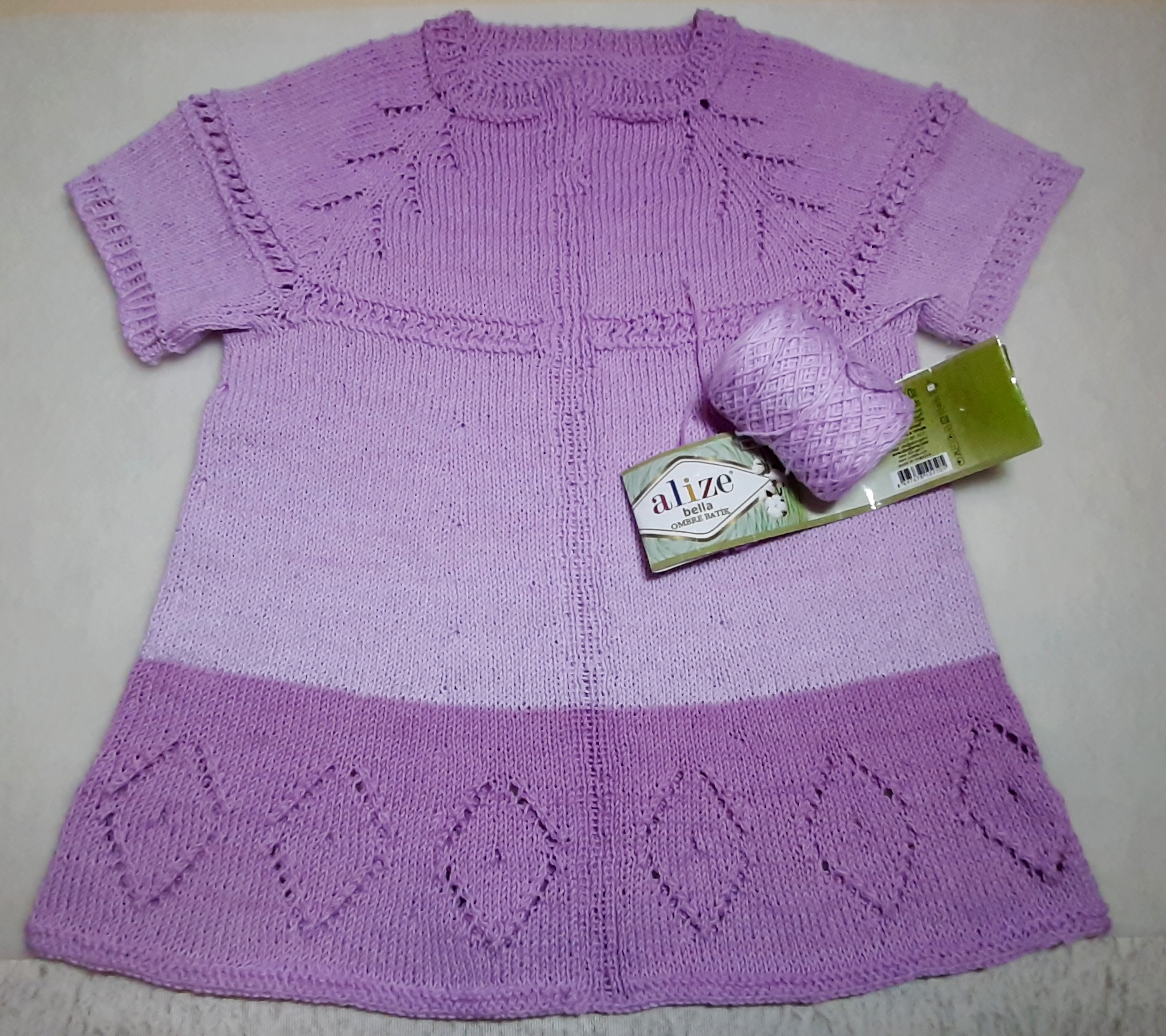 Платья Спицами Для Девочек Регланом Сверху фото 17