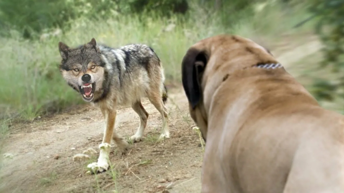 Собаки против видео. Волкодавы против Волков. Волкодав собака против волка.