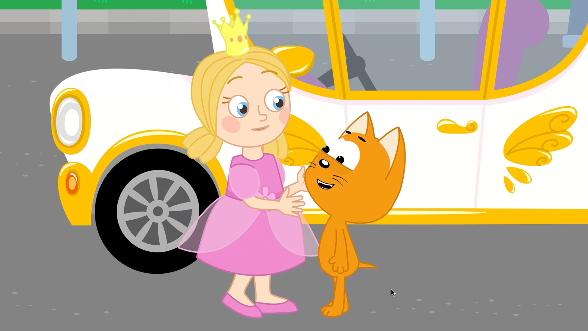 котенок и волшебный гараж. котенок и волшебный гараж герио. мультики для малышей про машинки бип бип. много машинок. котёнок и волшебный гараж макс.