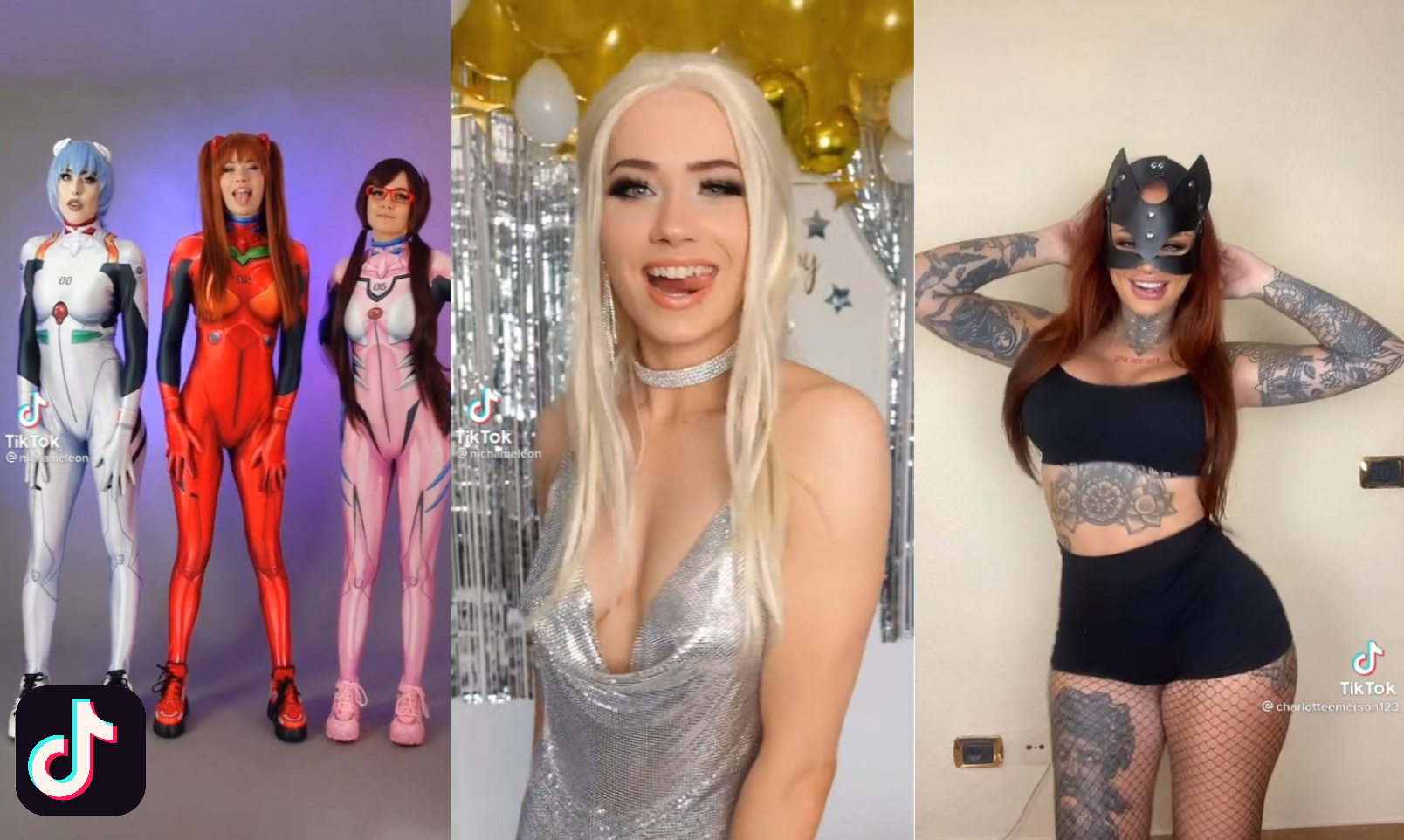 Девушка В Полосатом Платье Танцует Тик Ток фото 30