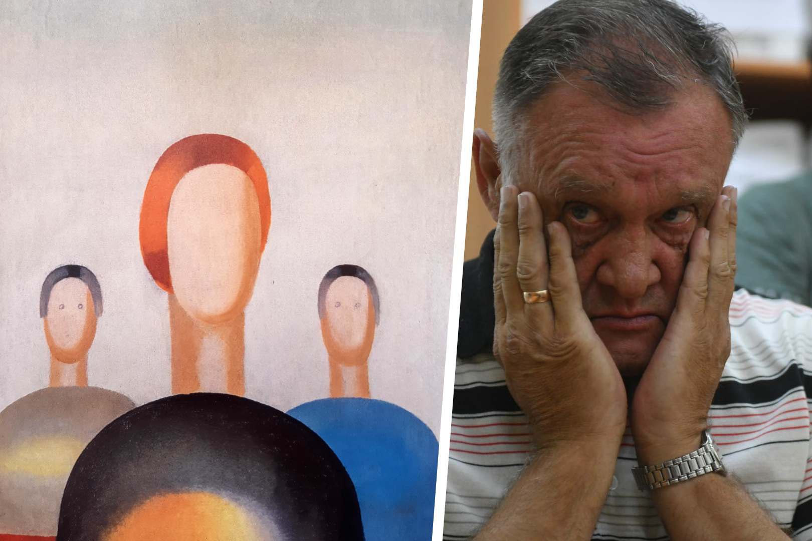 Охранник пририсовал глазки на картине в ельцин. Охранник пририсовал глазки на картине. Охранник пририсовал глаза на картине малевича. Картина в ельцин центре. Картине ученицы казимира малевича анны лепорской.