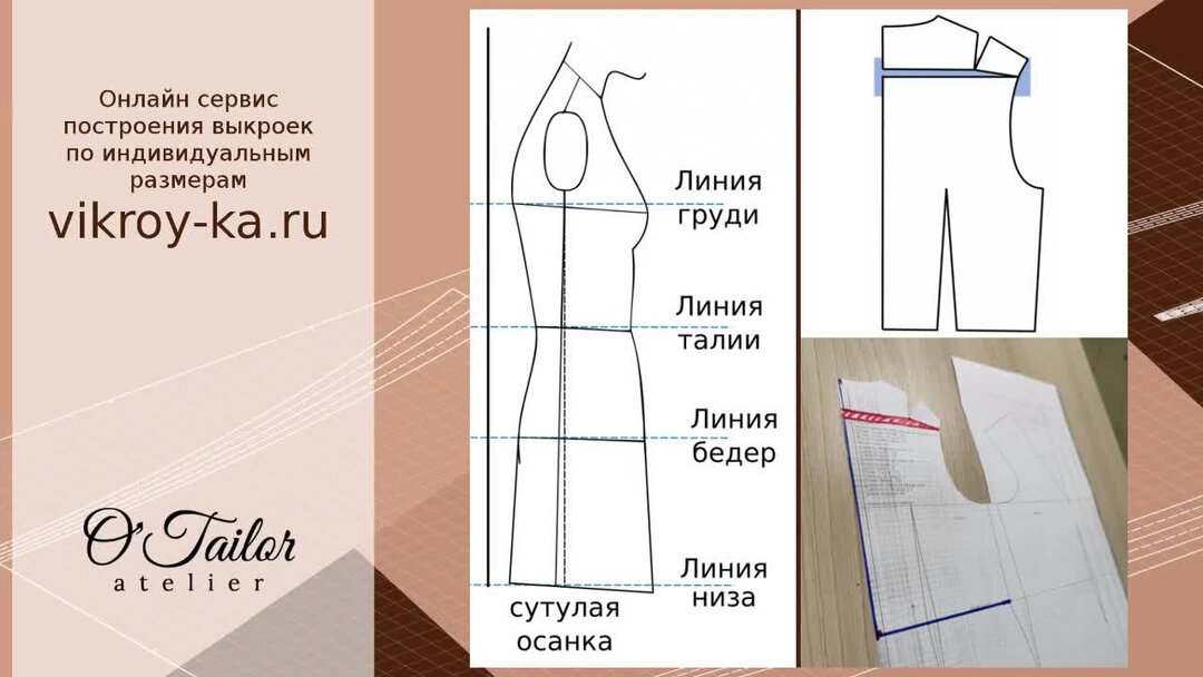 Выкройка спины