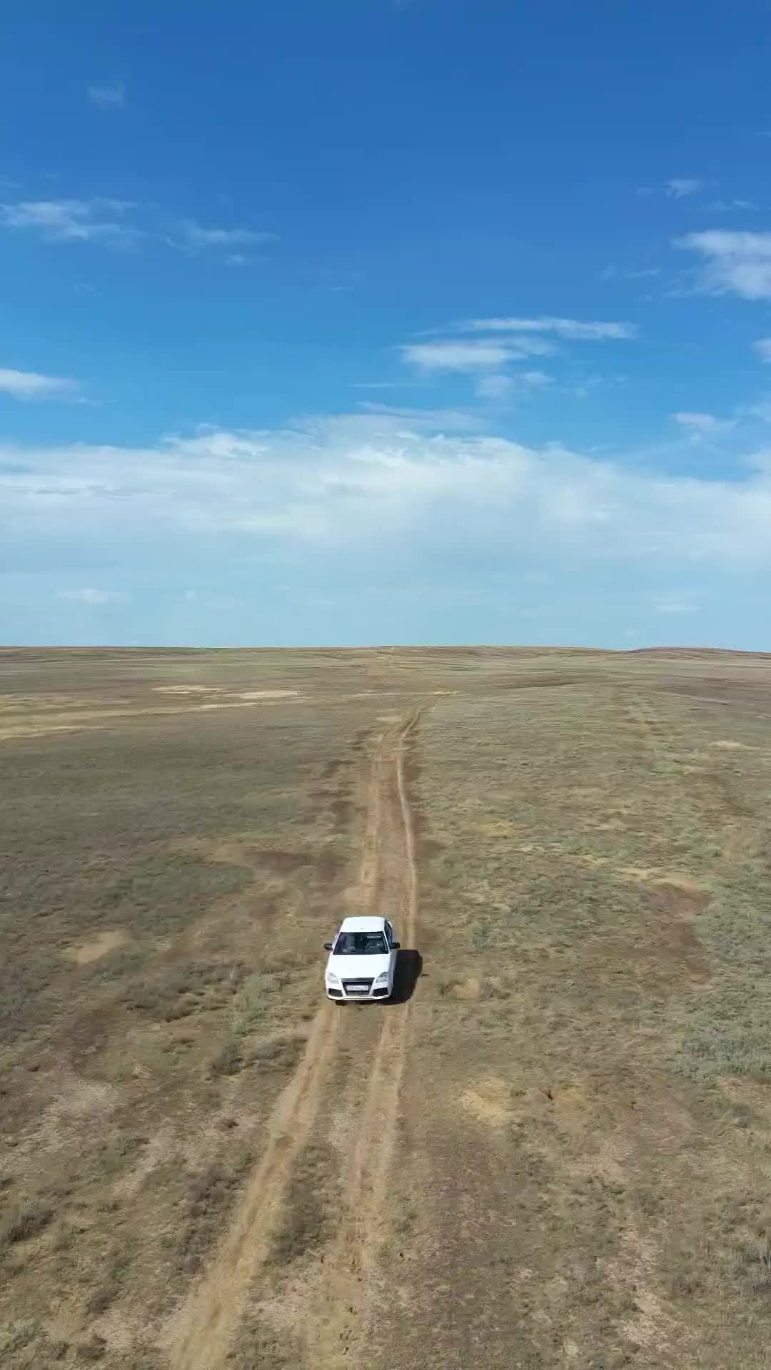 Дорога в казахской степи