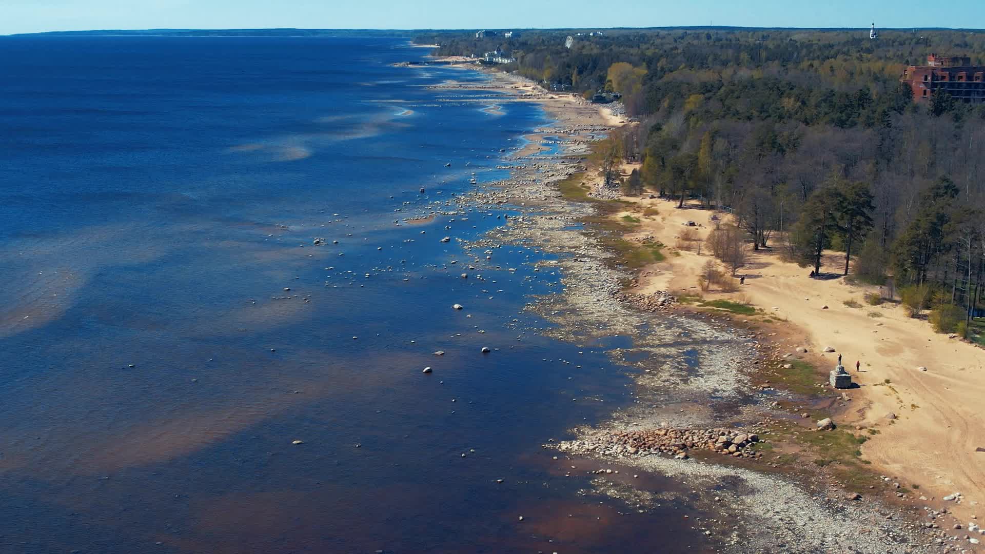 пляж в зеленогорске