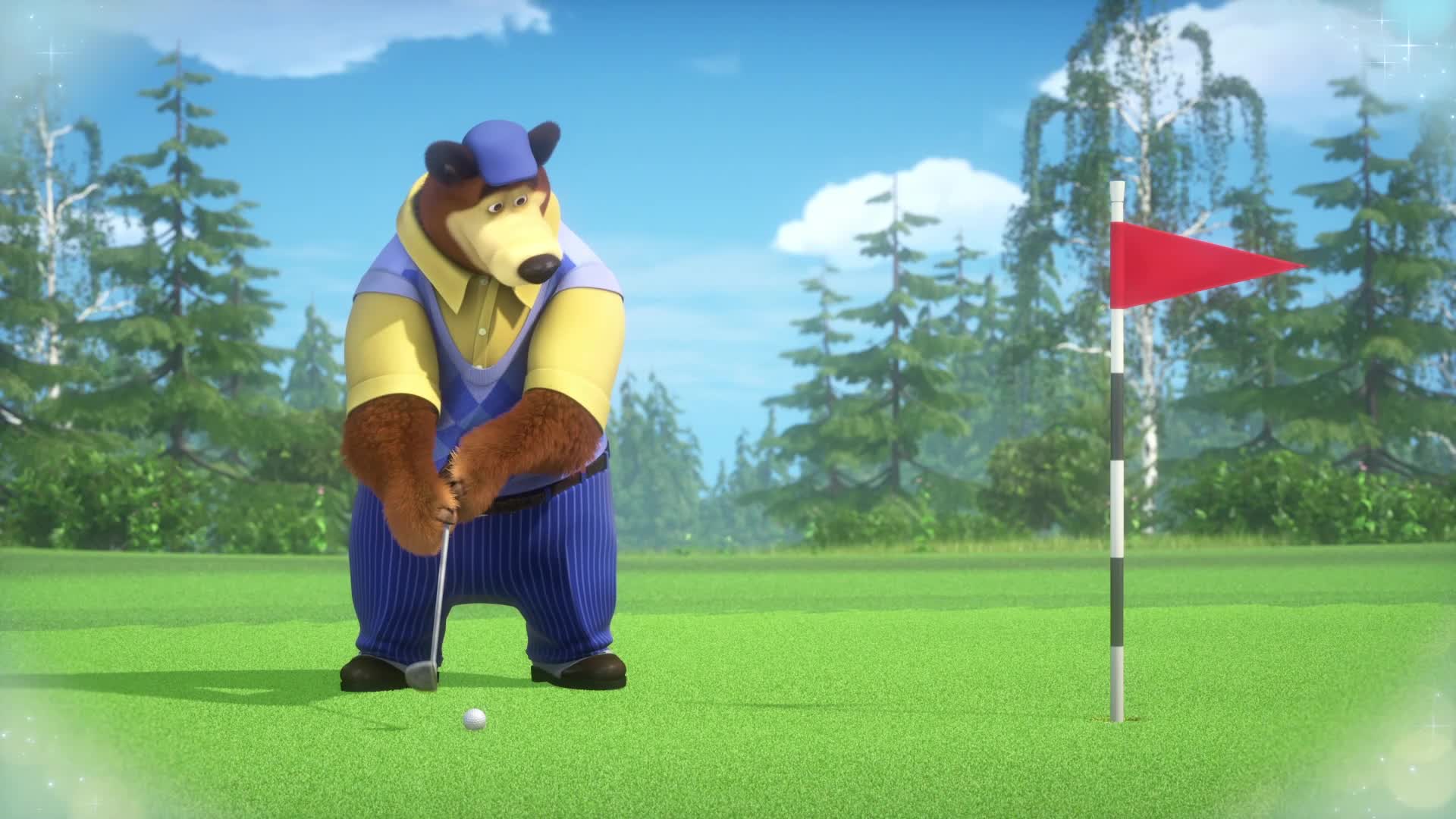 канал карусель маша и медведь. маша и медведь 57 серия на привале. мультфильм маша и медведь. маша и медведь 2009 0+. маша и медведь гольф.