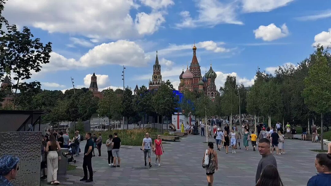 Парк Горького Москва Зарядье