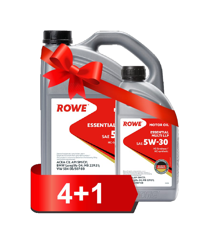 Rowe fo. Rowe Essential SAE 5w-30. Rowe Essential SAE 5w-30 MS-c3 4л. Essential SAE 5w-30 MS-c3. Rowe Essential SAE 5w-30 MS-c3 Aktion 4l+1l =5л.