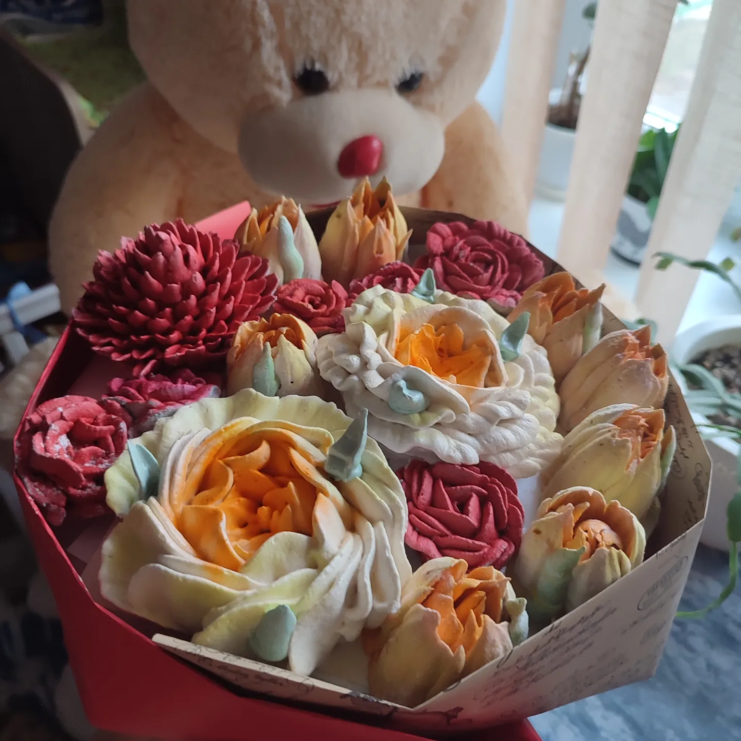 Зефирный букет своими руками
