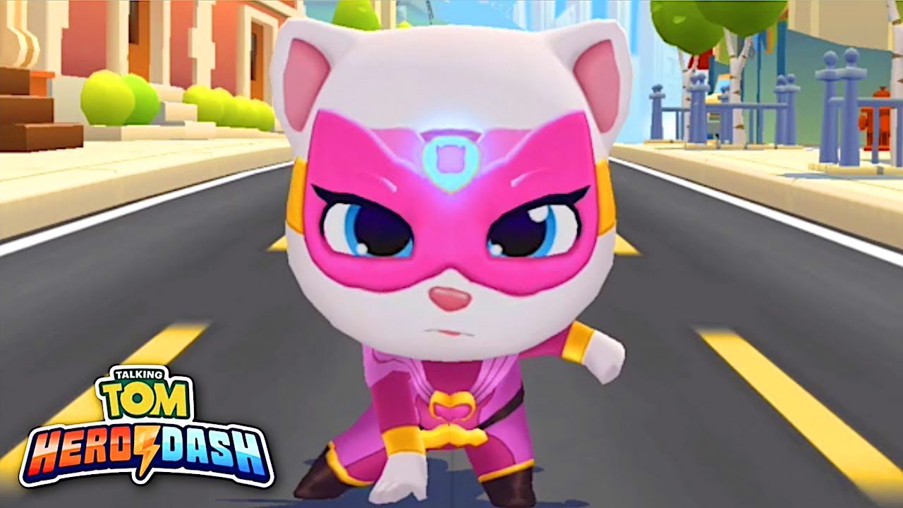 Talking tom hero dash. Talking tom heroes хэнк. Говорящий том погоня героев. Анджела. Том герой и его друзья.