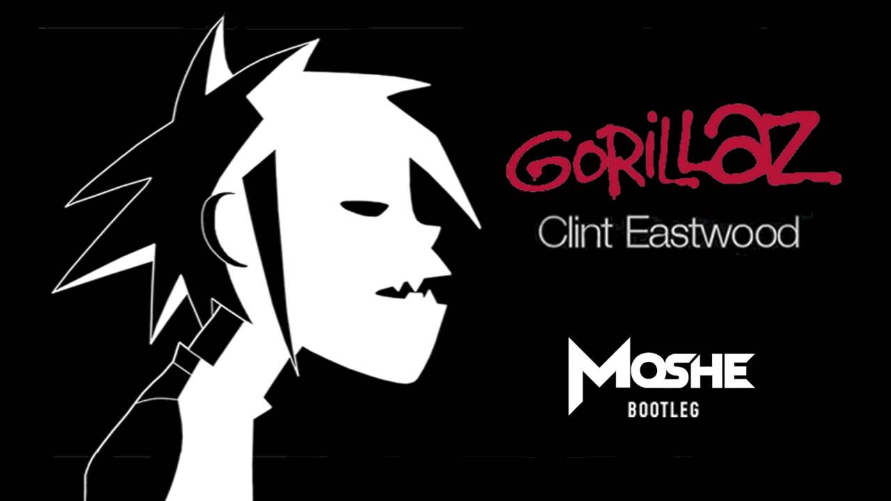 Горилаз хэппи. Gorillaz Clint Eastwood обложка. Гориллаз Клинт Иствуд. Gorillaz Eastwood. Gorillaz 2d Клинт Иствуд.