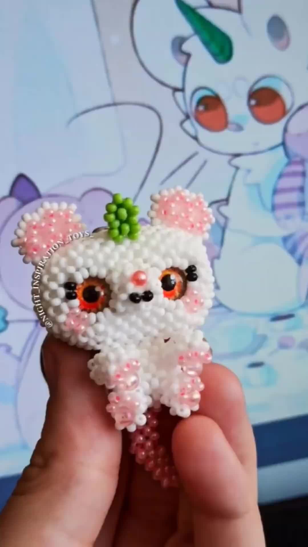 Мишка из бисера. Мастер-класс.Teddy Вear оf beads. Tutorial. — Video