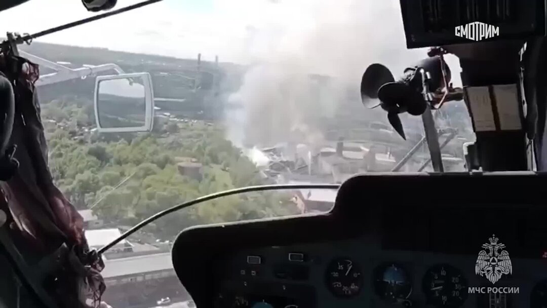 Два вертолета вылетели