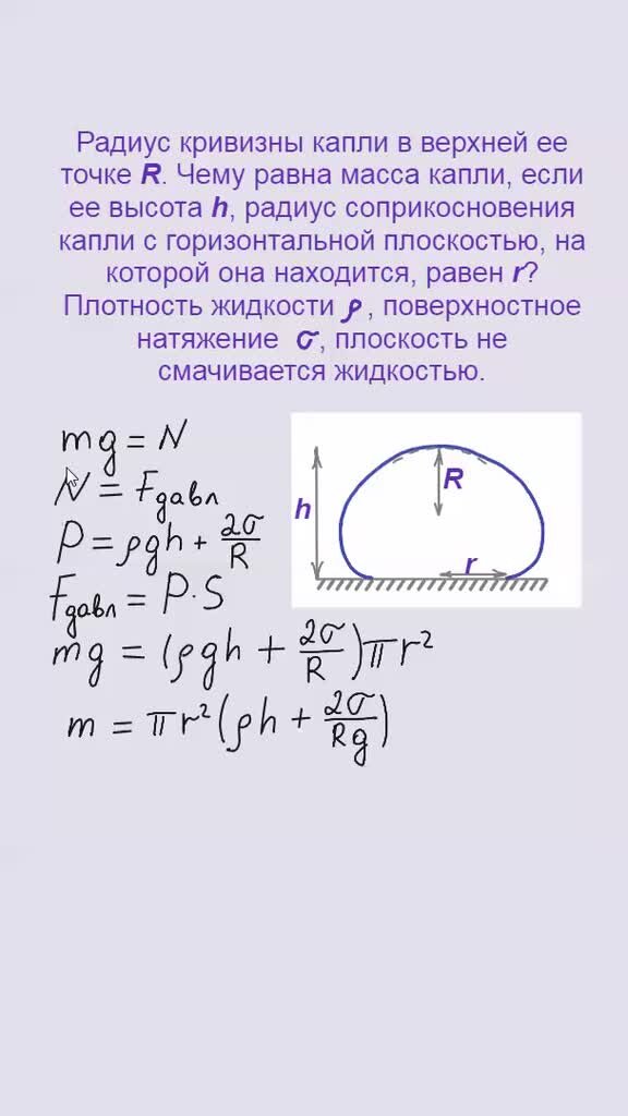 Масса футбольного мяча масса дождевой капли