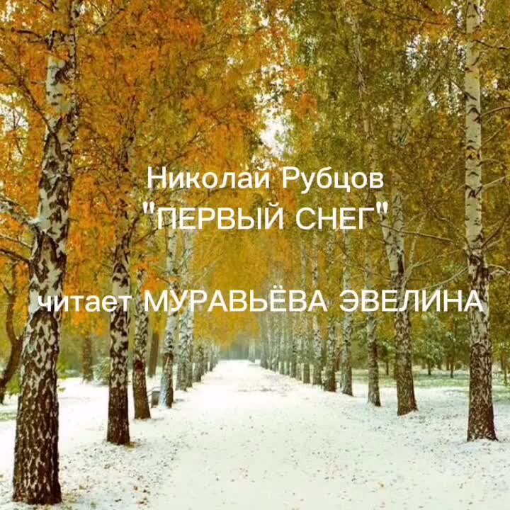 Стихотворение рубцова первый снег