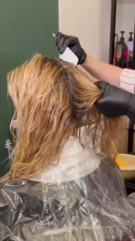 Окрашивание волос окантовка