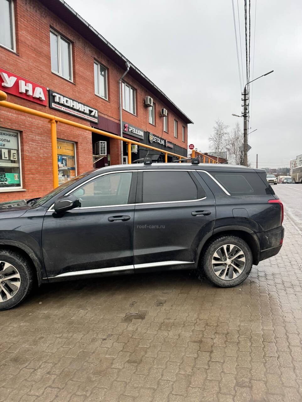 Установка багажника на рейлинги для Hyundai Palisade в Туле