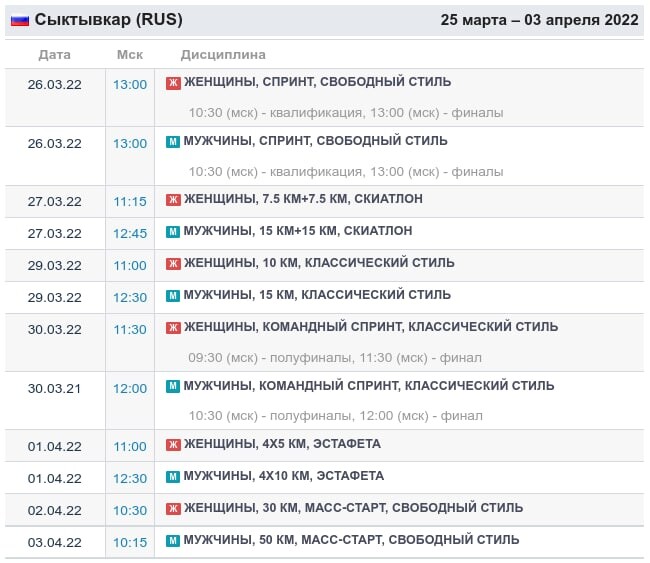 Чемпион россии расписание