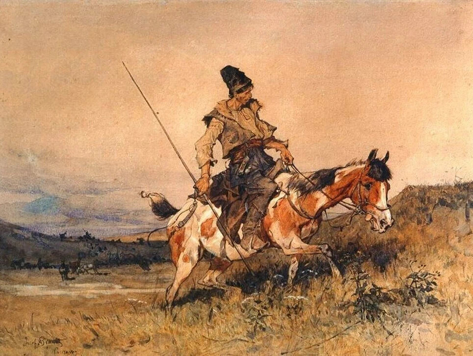 Казак с пикой картинки
