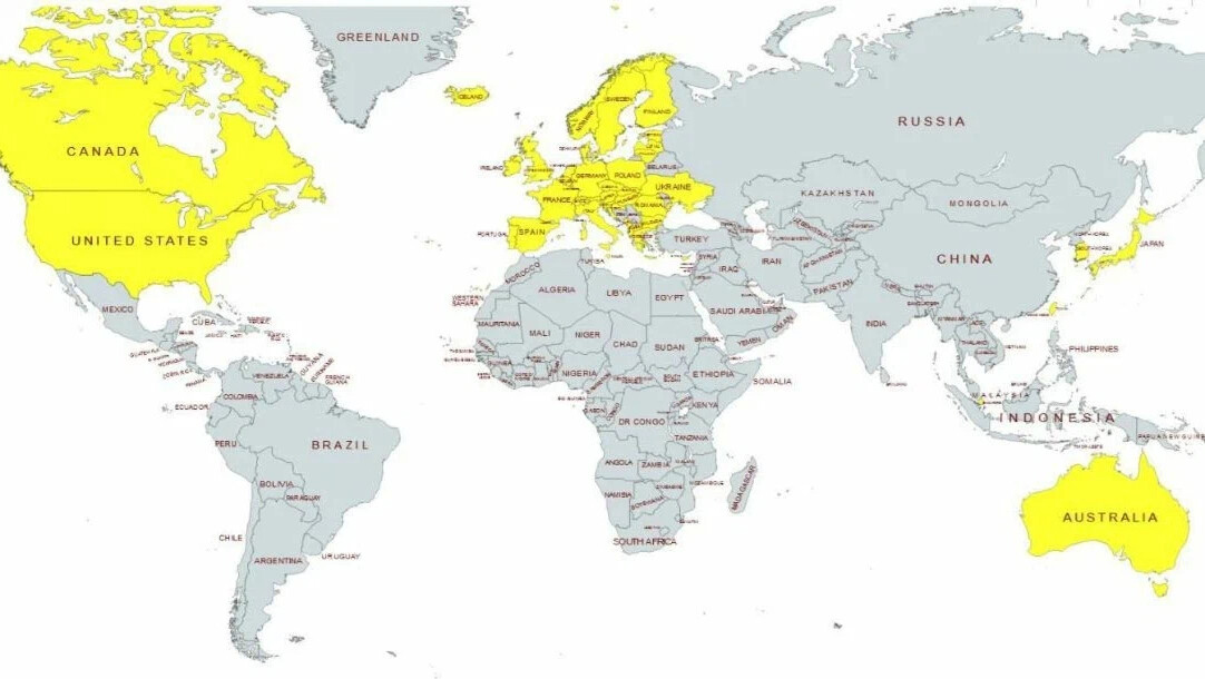 Карта кто за россию а кто против