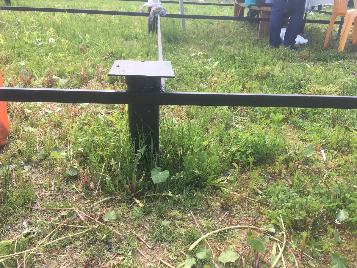 Закручивание свай с помощью мясорубки